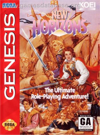 Cover Uncharted Waters - New Horizons for Genesis - Mega Drive